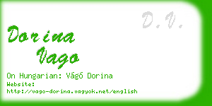 dorina vago business card
