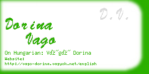 dorina vago business card